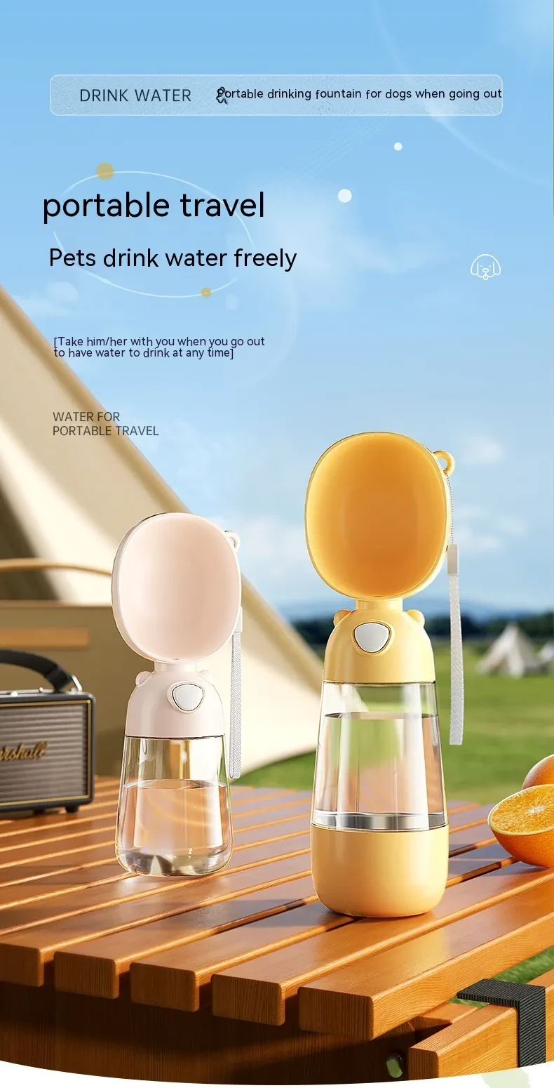 Portable Dog Water Bottle Food And Water Container For Pet Pets Feeder Bowl Outdoor Travel Drinking Bowls Water Dispenser