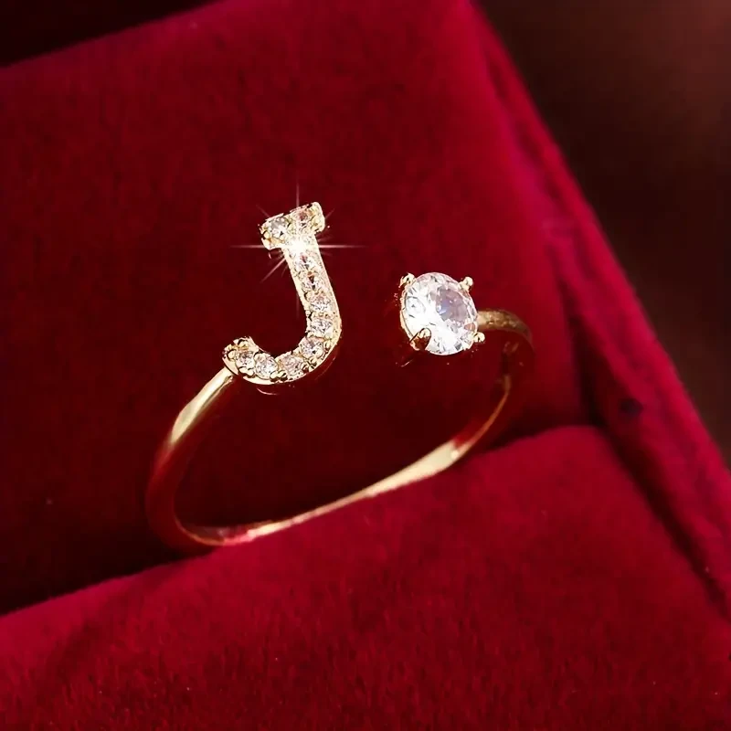 Trendy Alphabet Wrap Ring