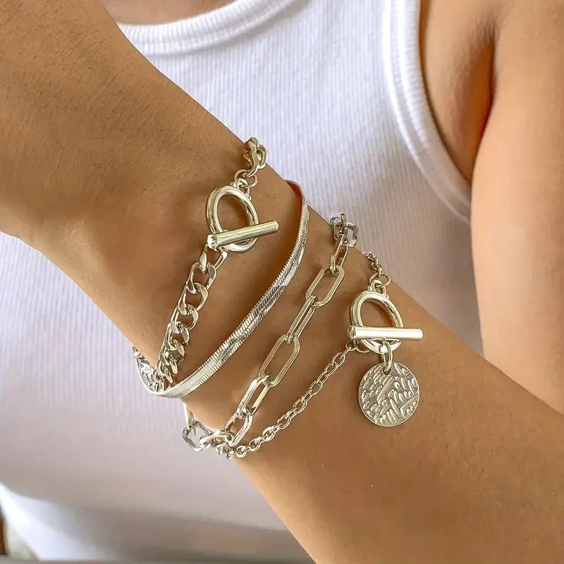 4pcs Timeless Chic Women's Bracelet Set -