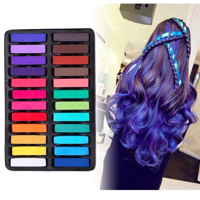 24-color hair coloring chalk hair color pen