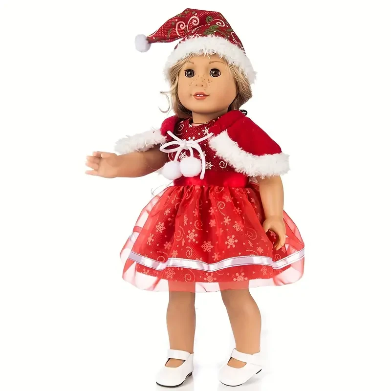 1 Set 45.72 Cm Bowknot Dress Outfits + Hair Band, 2pcs Doll Costume Accessories, Gift For Any Doll Lover, Christmas Halloween Gifts, Not Include Doll