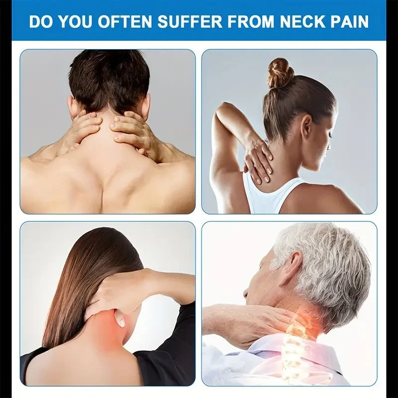 Wireless Knee Massager - Intelligent Vibration Massage & Thermotherapy with LED Touch Control