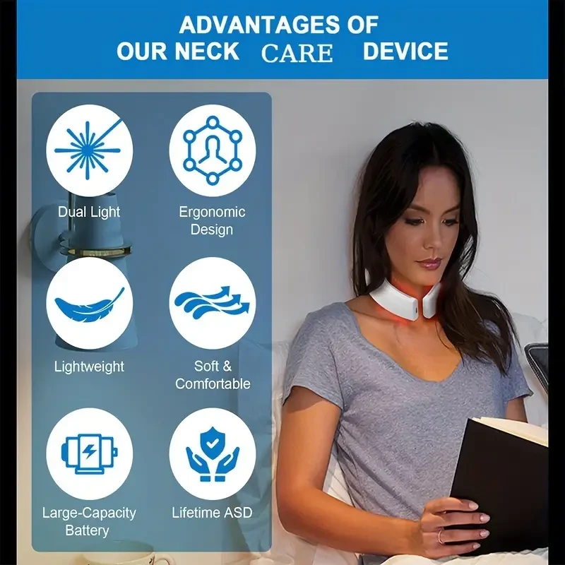 Wireless Knee Massager - Intelligent Vibration Massage & Thermotherapy with LED Touch Control