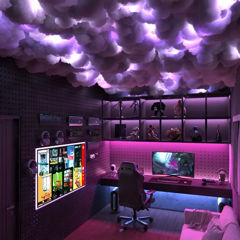 7.0 Meter DIY Thunder Cloud LED Light - USB Powered, App & Remote Control