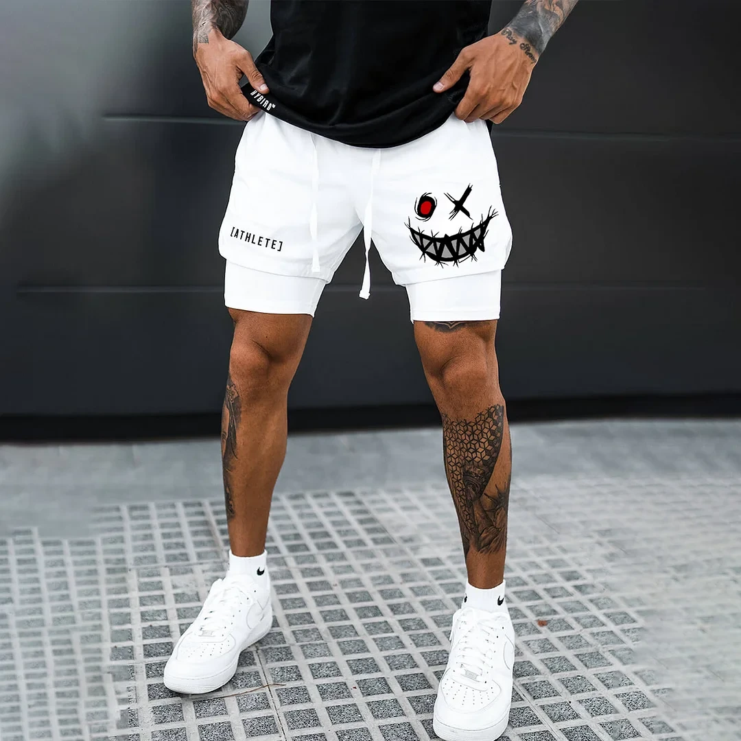 Men's Smiley Shorts Performance Shorts