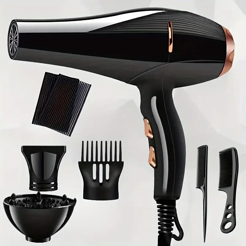 Professional Ionic Hair Dryer With Blue Light Technology,