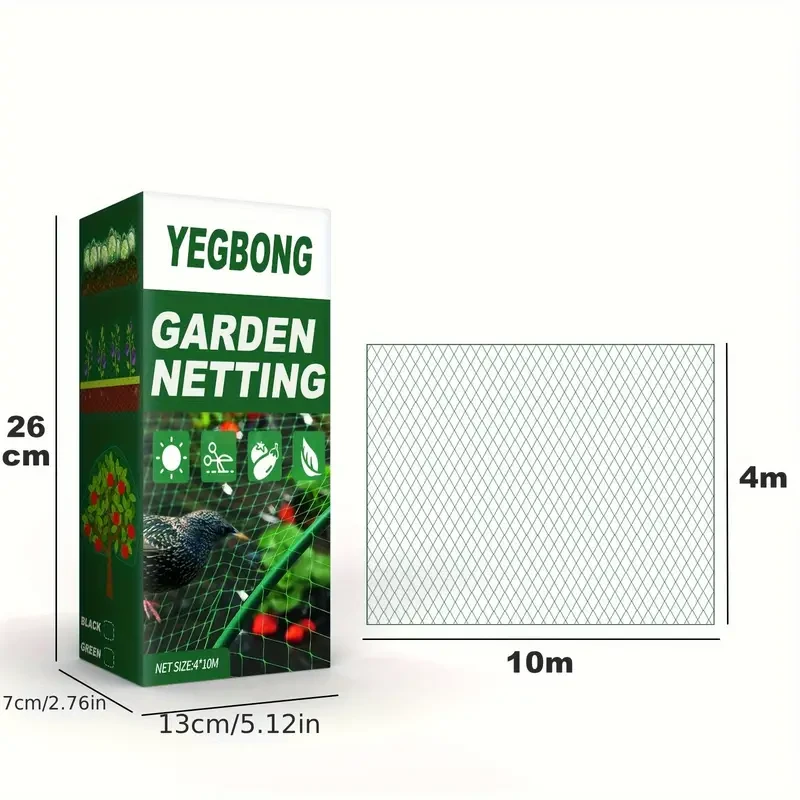 10x4m Garden Barrier Netting - Ultra Fine Mesh Plant Covers for Vegetable & Fruit Protection