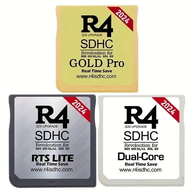 2025 R4 SDHC Flash Adapter with 6000 Games, Limited Edition for 3DS DSL XL/LL, Secure Digital Gaming Accessory, Suitable for Ages 14+, Made with Durable ABS