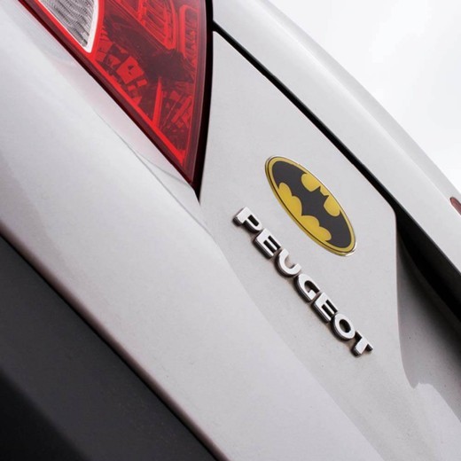 Fan Emblems DC Batman Oval Logo Decal (Black & Yellow)