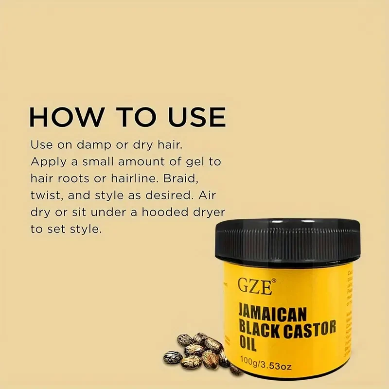 Pure Jamaican Black Castor Oil - Hair Strengthening & Moisturizing