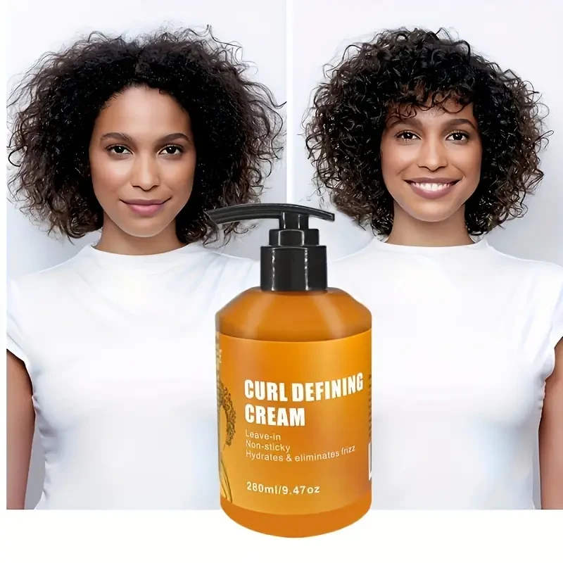 GZE Curl Defining Cream - Long-Lasting Frizz-Free Curls for Thick Hair