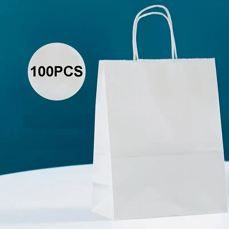 100 Pieces Of High-end Kraft Paper Bags