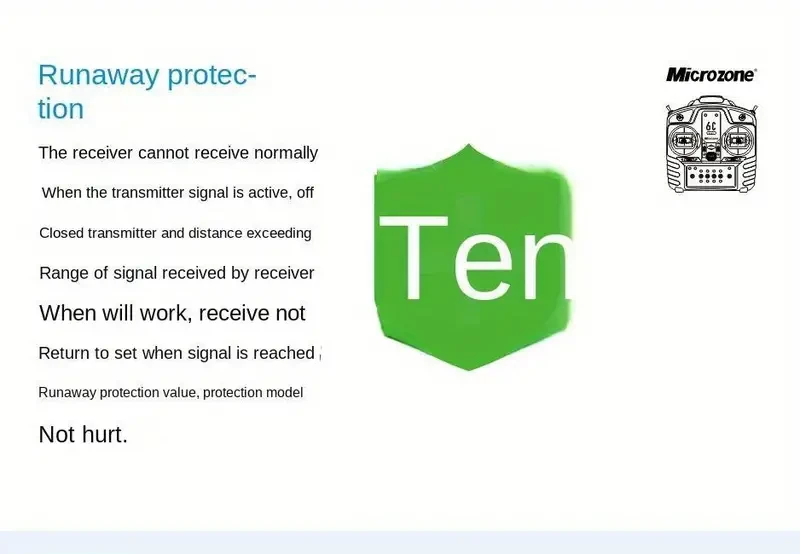 MC6C Mini 2.4G Remote Control Receiver with Antenna - Perfect for RC Aircraft, Boats & Vehicles