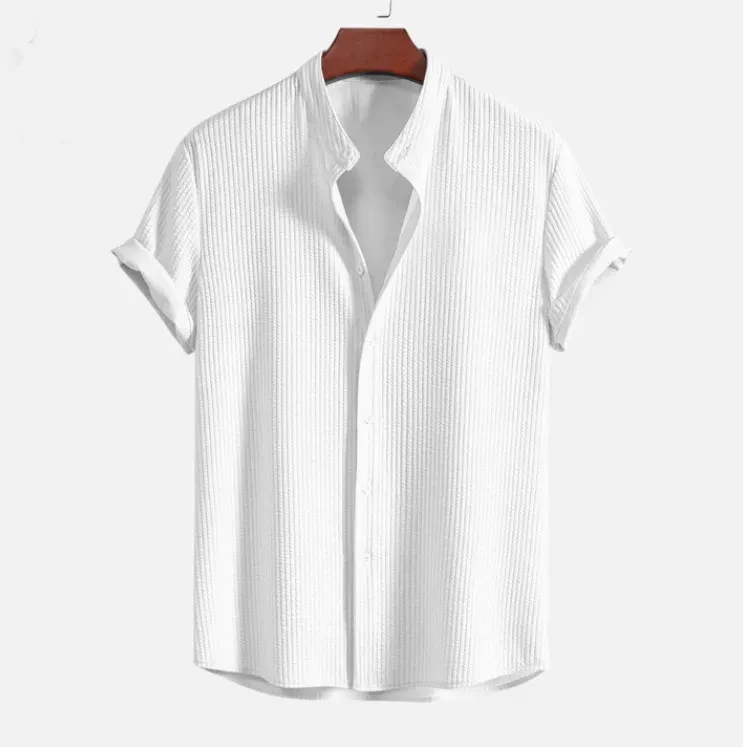 Short Sleeve Loose Shirt Top Summer Men's  Clothing