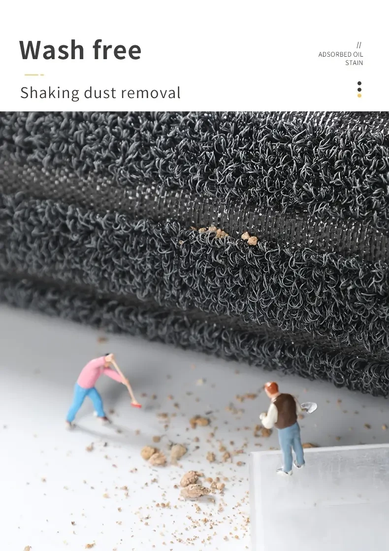 Striped Dirt Resistant Floor Mat