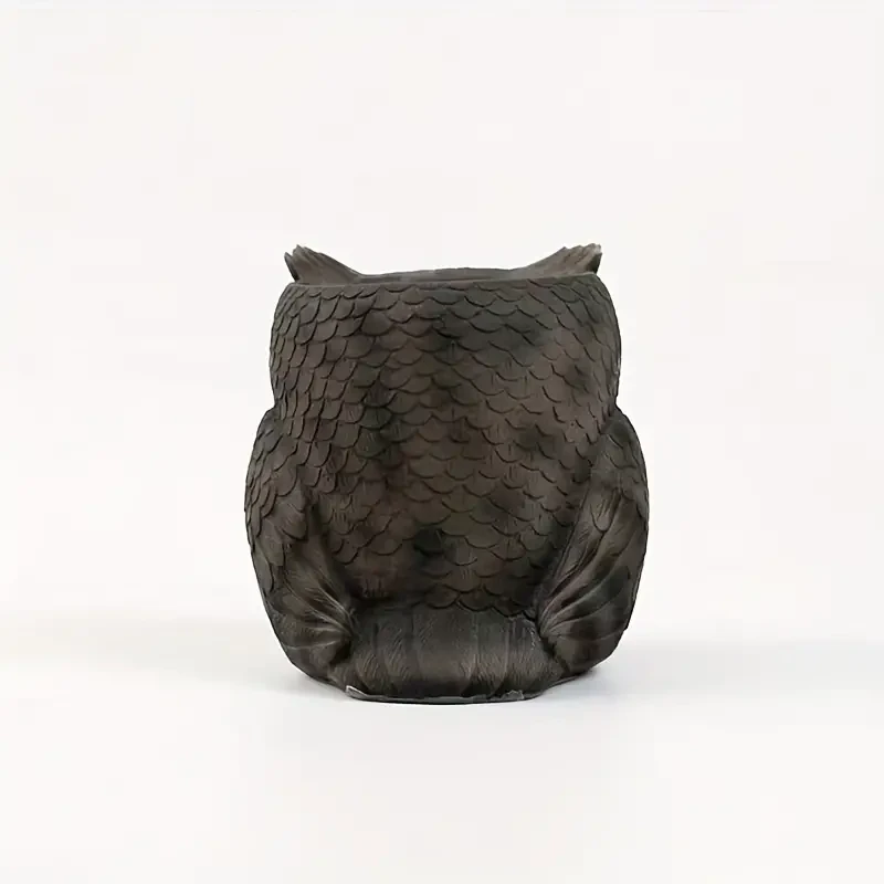 Charming Owl-Shaped Resin Pen Holder