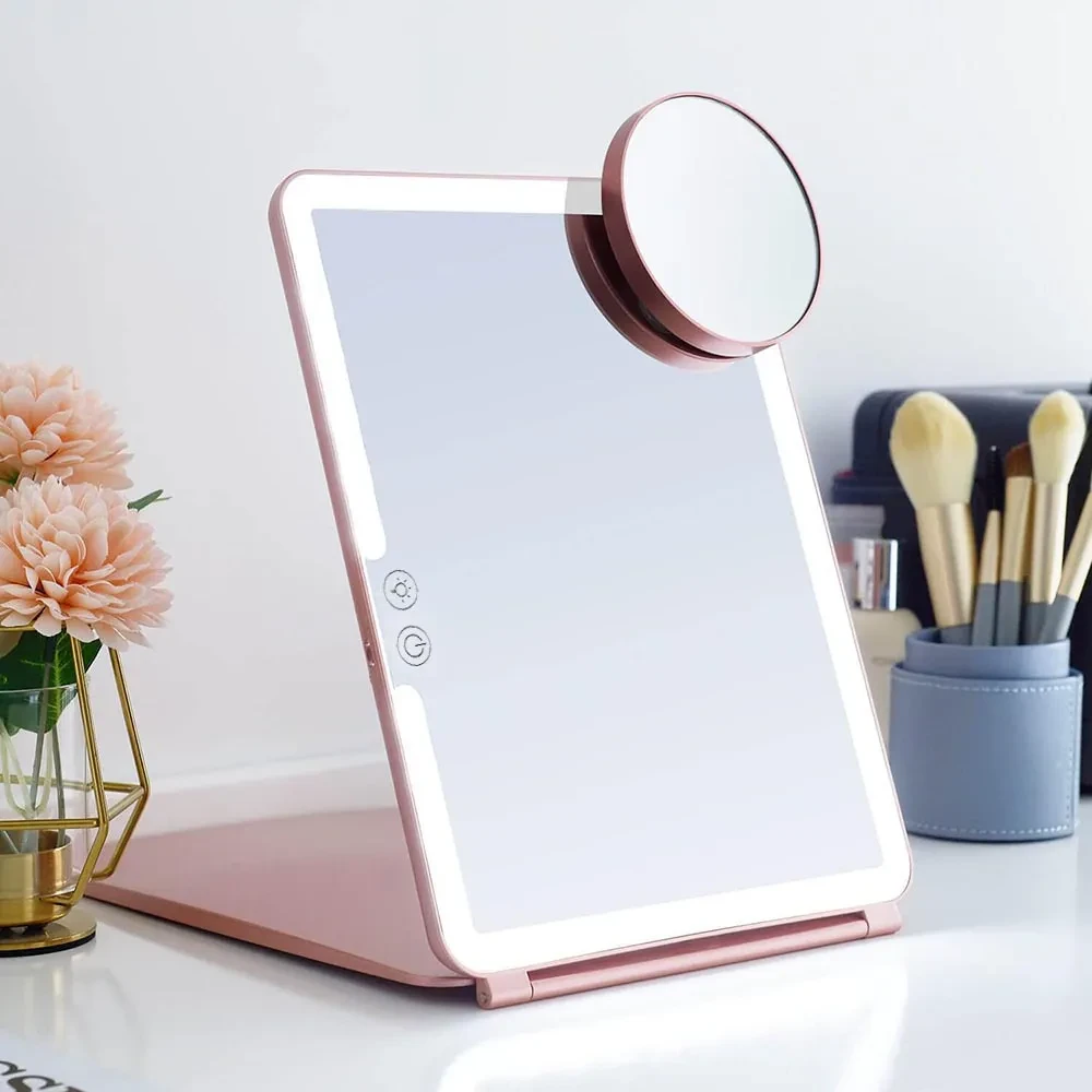 Large Cosmetic Mirror With Light Portable