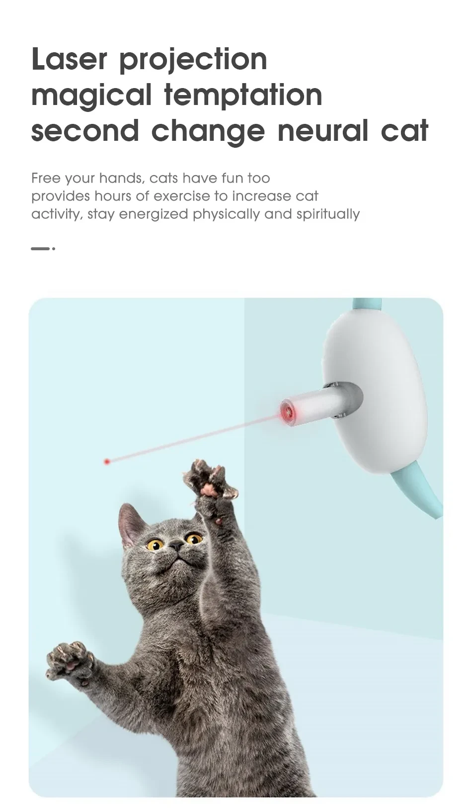 Automatic Cat Toy Smart Laser Teasing