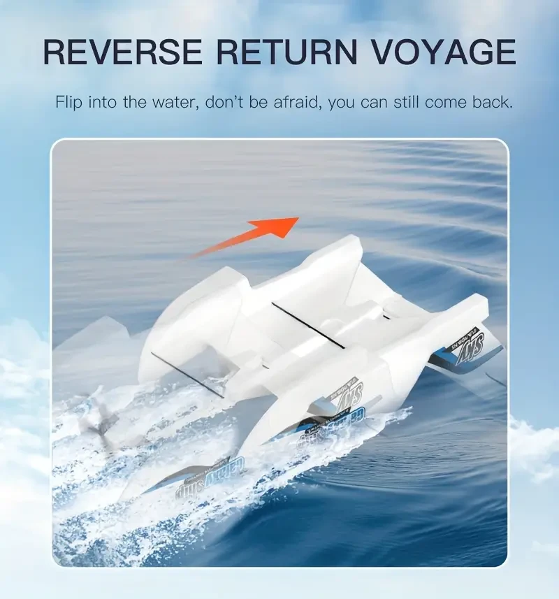 RC Amphibious Aircraft 2.4GHz 3-Channel Foam Drone With Gyroscope, RTF For Takeoff From Land And Water, Includes 2 Batteries - Suitable For 14+