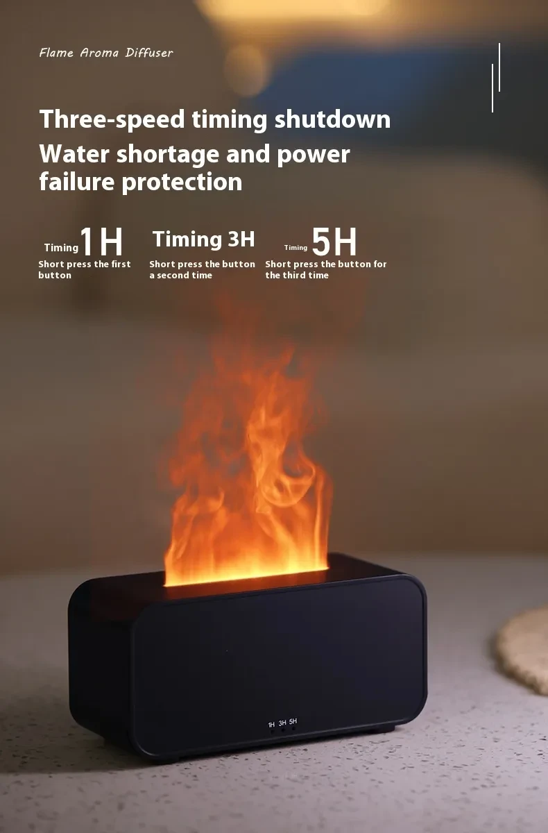 USB Timing Simulation Aroma Diffuser & Flame Humidifier