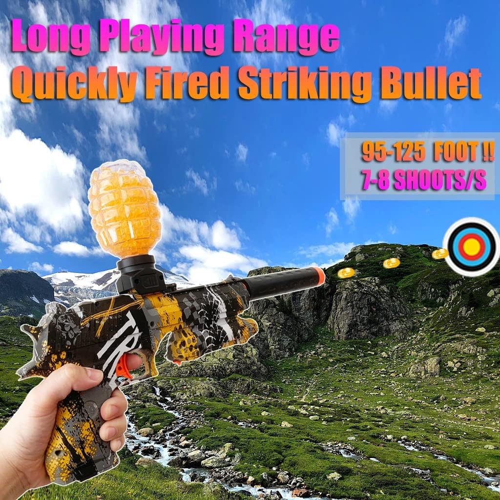 Water Blaster Desert Eagle Electric Gel Water Bomb Blaster Ammo Suitable for Kids