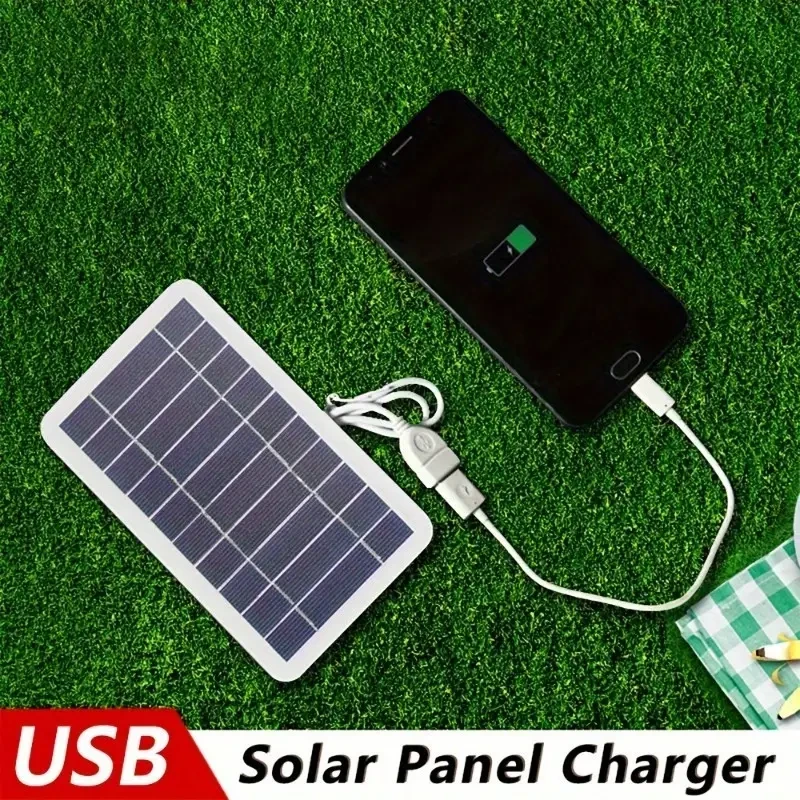 Waterproof Solar USB Charger Panel - Portable Outdoor Power Bank