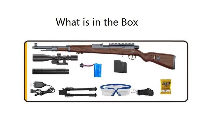 Kar98k Gel Ball Blaster / Darts Blaster 2 in 1