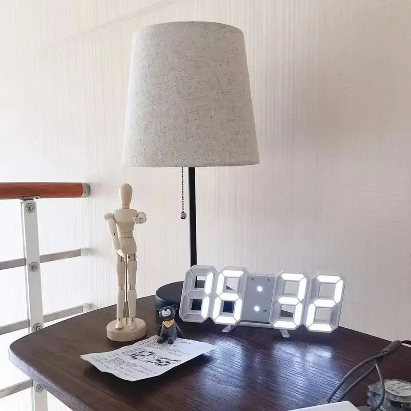 3D LED Digital Clock, Bedroom LED Clock