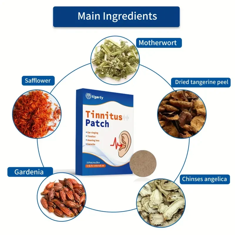 Tinnitus Relief Patches - Homeopathic Natural Herb