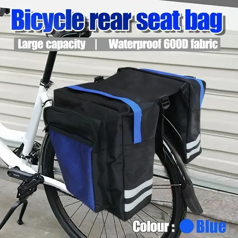 Bike Saddle Bag - Bicycle Rear Rack Pouch