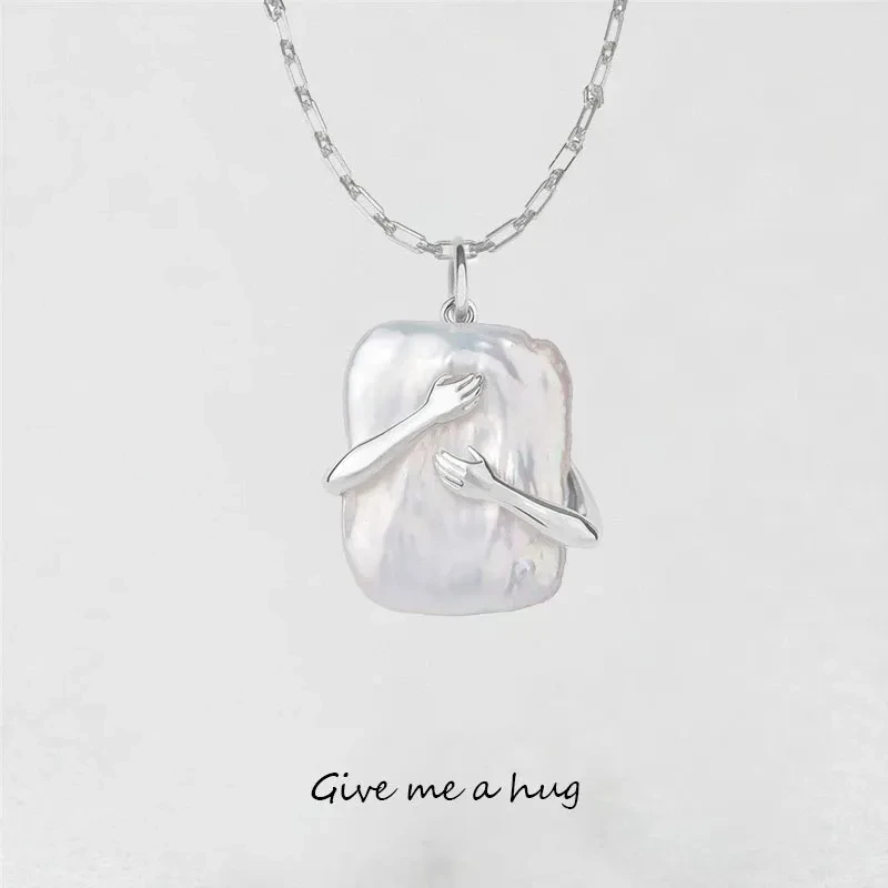 Square Baroque Pearl Necklace