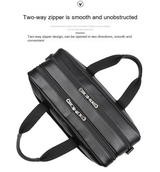 Leather Handbag Briefcase Napa Leather Comfortable Texture Men's Real-Leather Bag