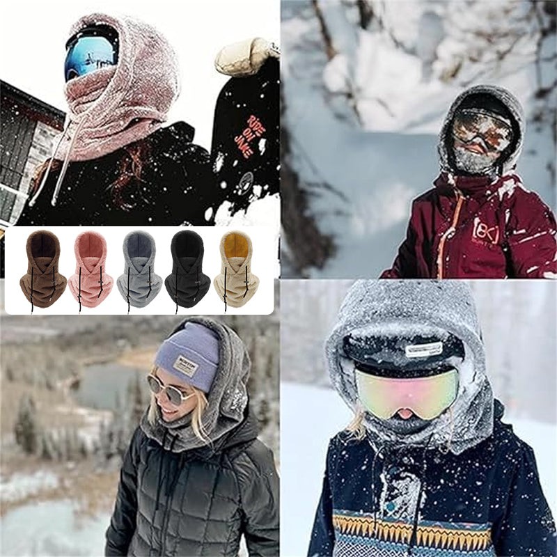 Winter Outdoor Sherp Hooded Sports Windproof Mask