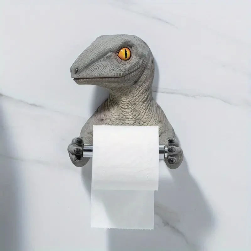 1pc Cartoon Dinosaur Kitchen Paper Towel Holder