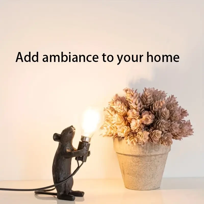 Chic Nordic-Inspired Mini Mouse Table Lamp