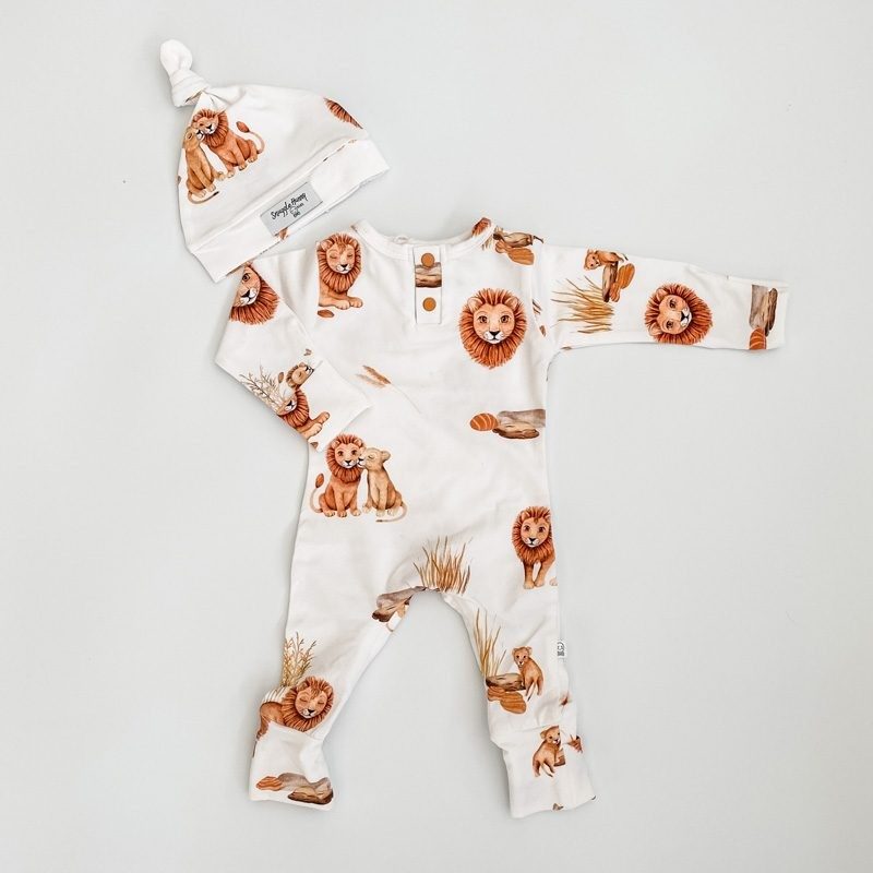 Snuggle Hunny Growsuit | Lion | 0-3m
