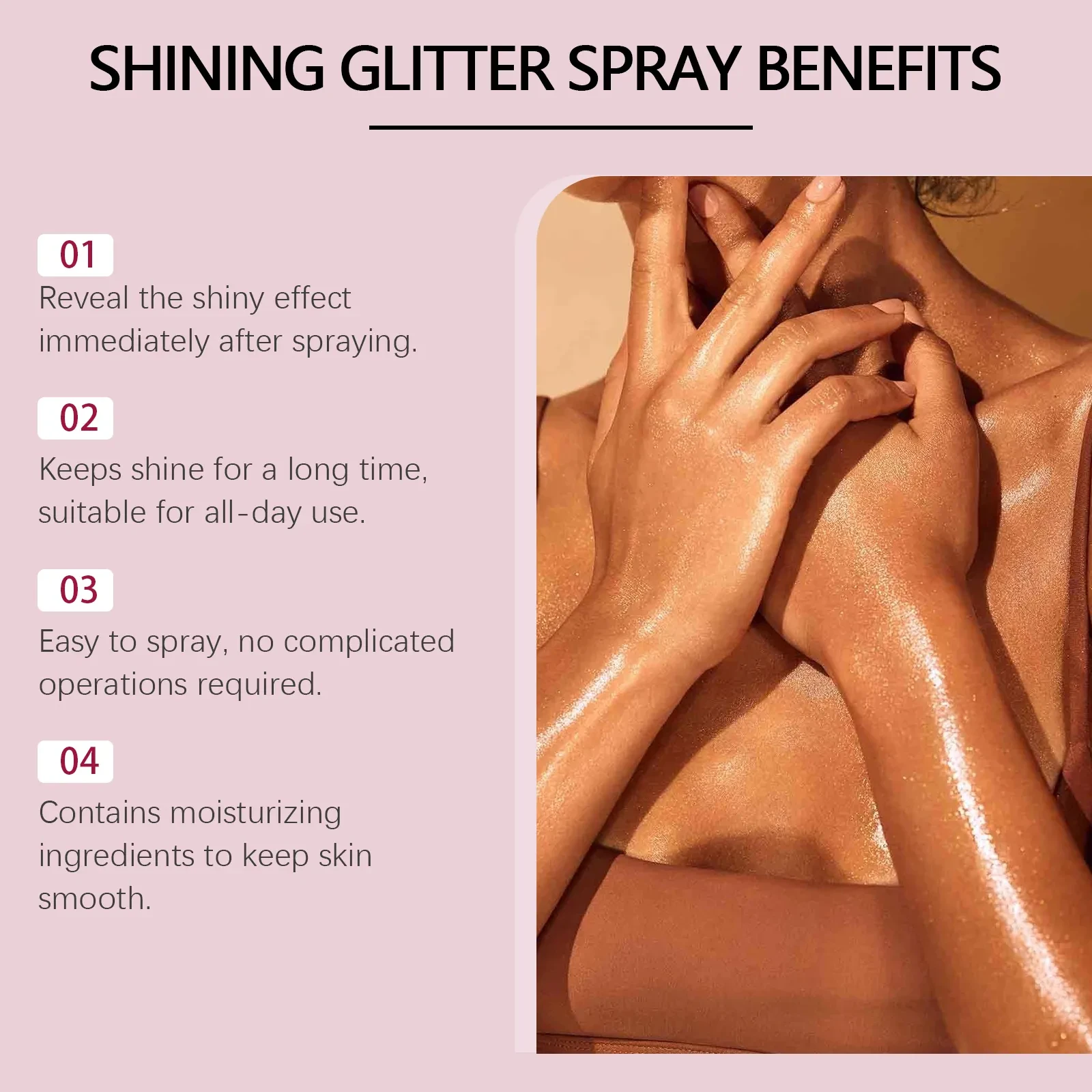 Stage Makeup Glitter Spray Facial Clavicle