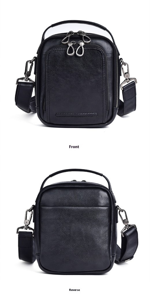 Cowhide Retro Casual Men's Messenger Bag