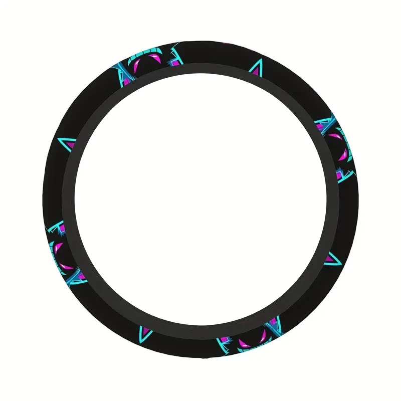 15 Inch Anime Steering Wheel Cover - 3D Pattern, Universal Fit