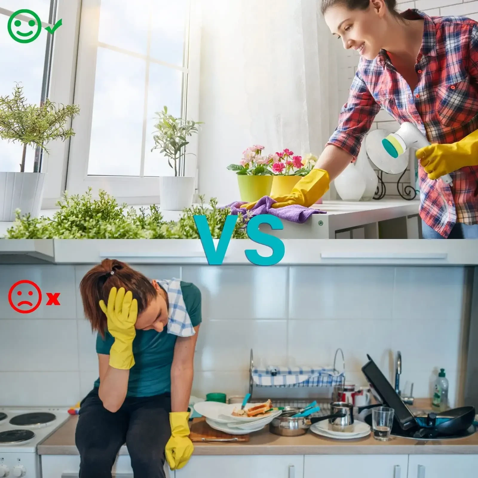 Multifunctional Electric Handheld Kitchen Household Dishwashing Brush Handheld Scrubber Bathtub Sink Bathroom Kitchen Tile Cleaning Tool Drill Brush Set With 5 Heads