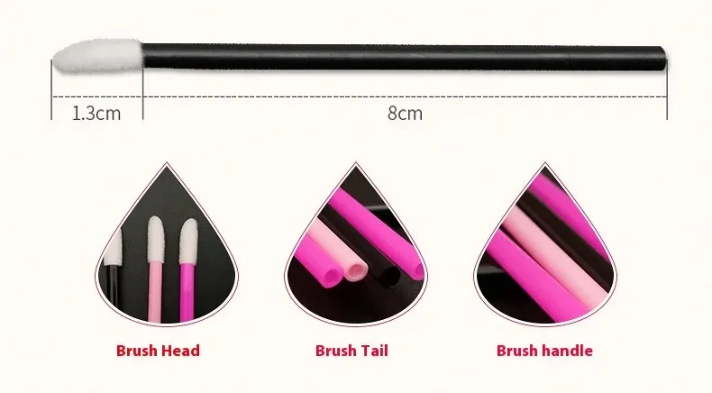 Disposable Portable Mini Hollow Lip Brush
