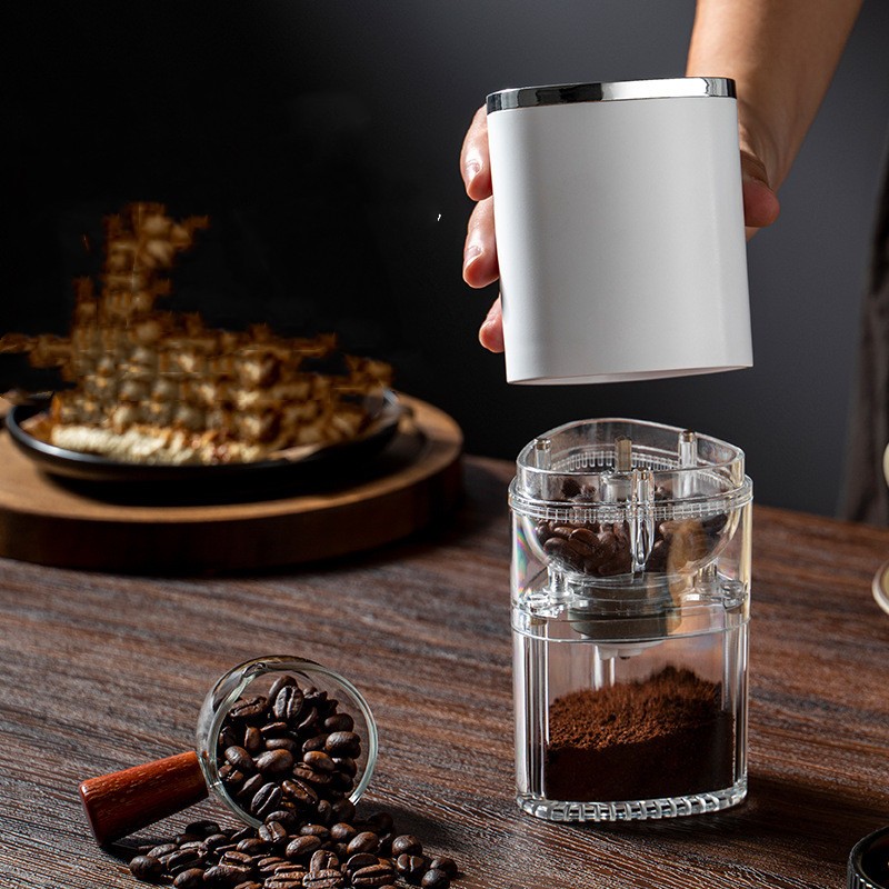 Electric Coffee Grinder: USB Rechargeable Food Crusher