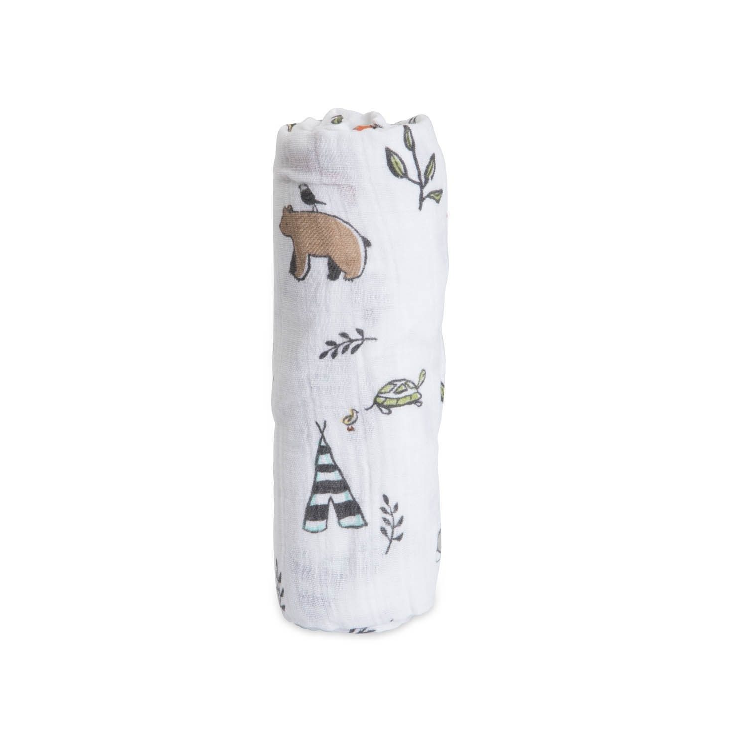 Single Cotton Muslin Swaddle | Forest Friends