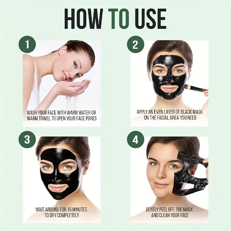 ROZINO Black Pearl Facial Mask - Hydrating & Pore-Refining