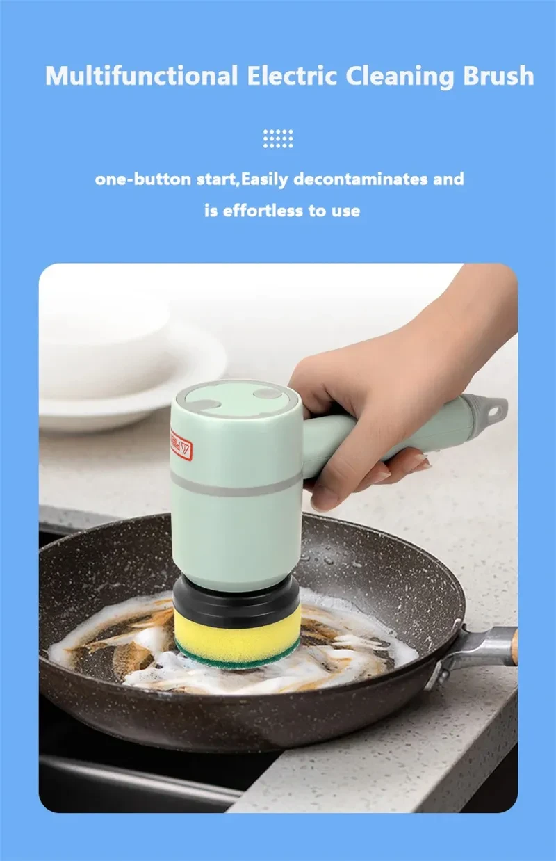 Electric Cleaning Brush Dishwashing Automatic