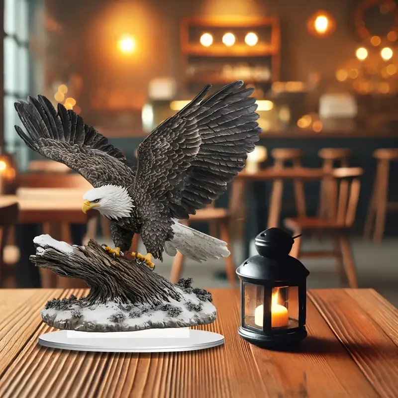 Majestic Eagle Acrylic Sun Catcher with Stand