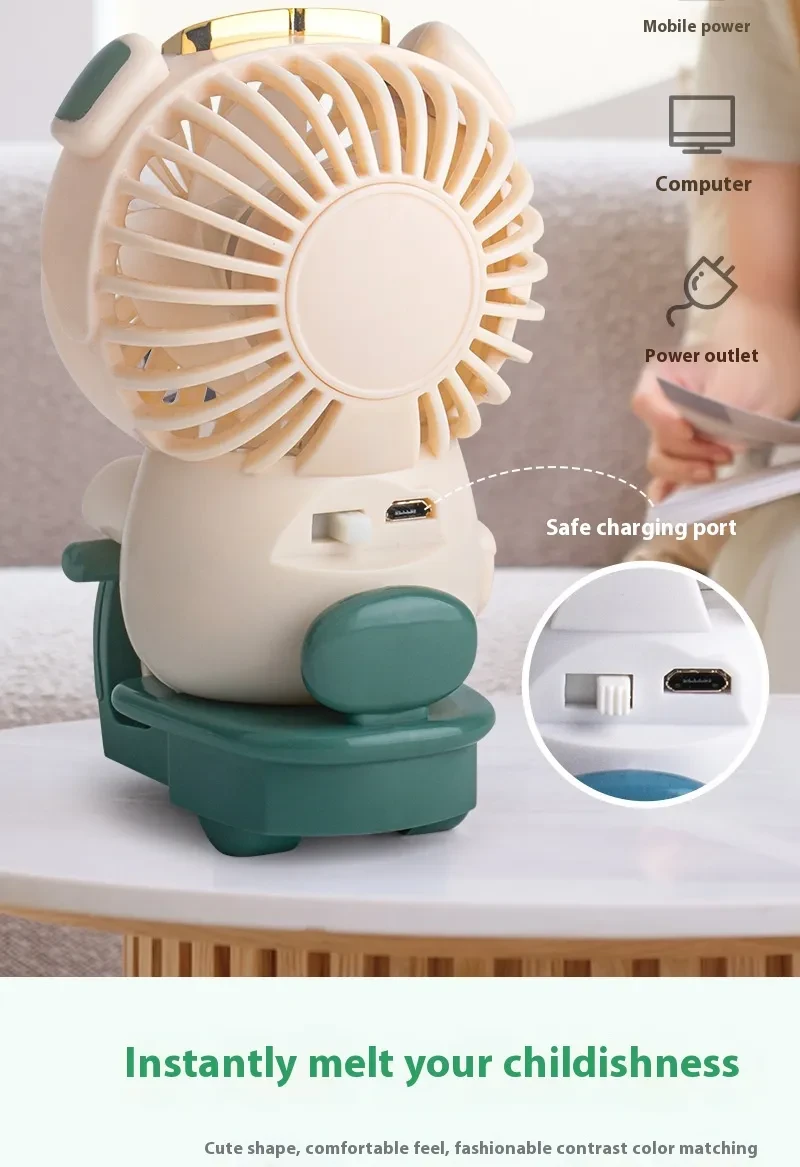 Cartoon Mini Little Fan USB Charging