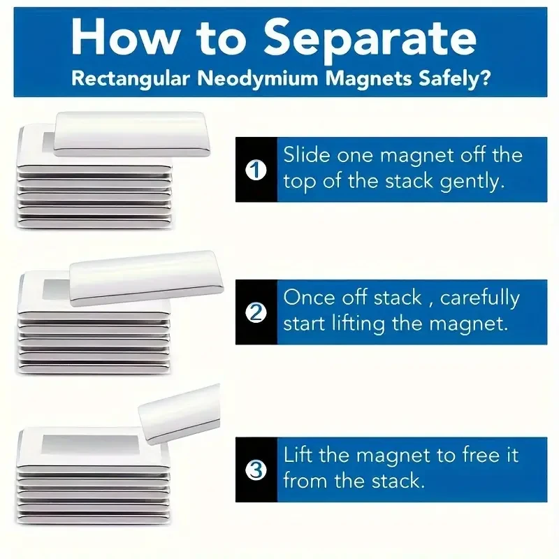 100pcs Neodymium Rare Earth Magnets  10x5x2mm Rectangular Sticks