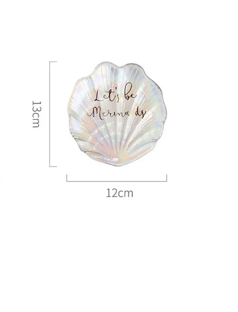 Aromatherapy Candle Companion Candle Holder Crown Shell Plate Mermaid