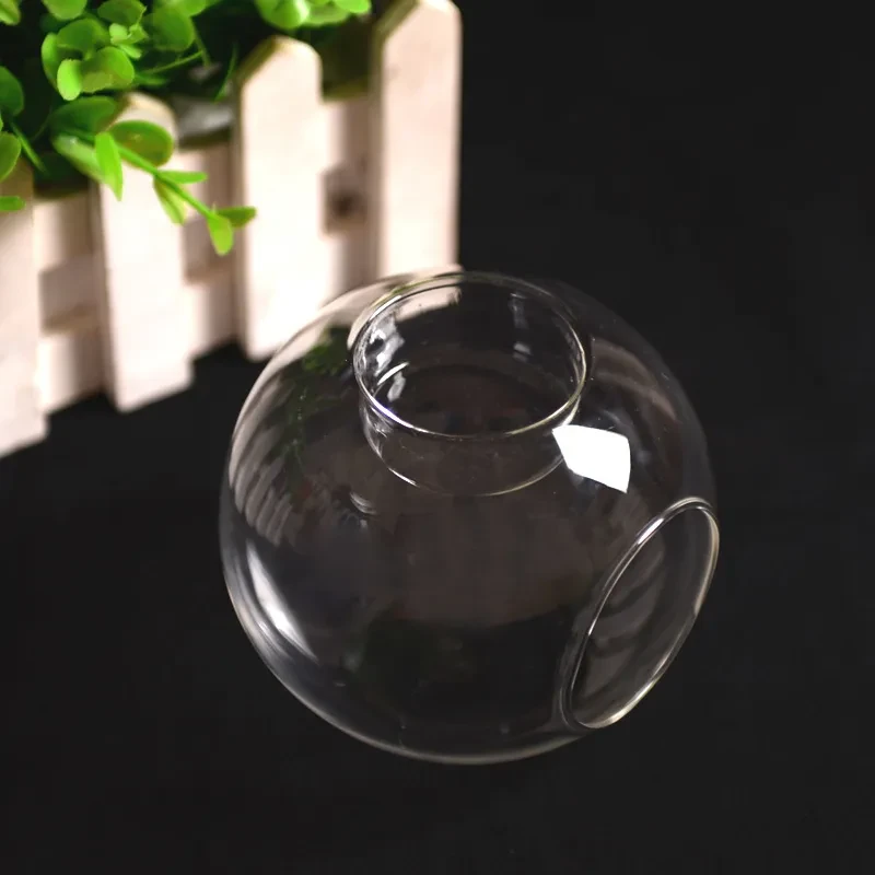 Creative Glass Candle Holder Heat-resistant Glass Round Candle Holder